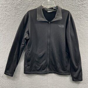 The North Face Mens Jacket Medium Black Windbreaker Full Zip Long Sleeve Pockets